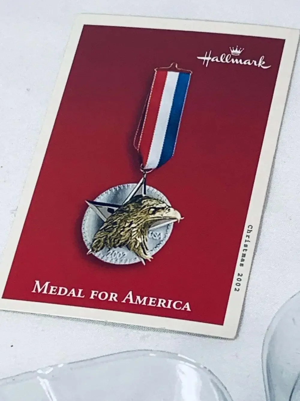 American Medal For America Eagle Hallmark Ornament 2002